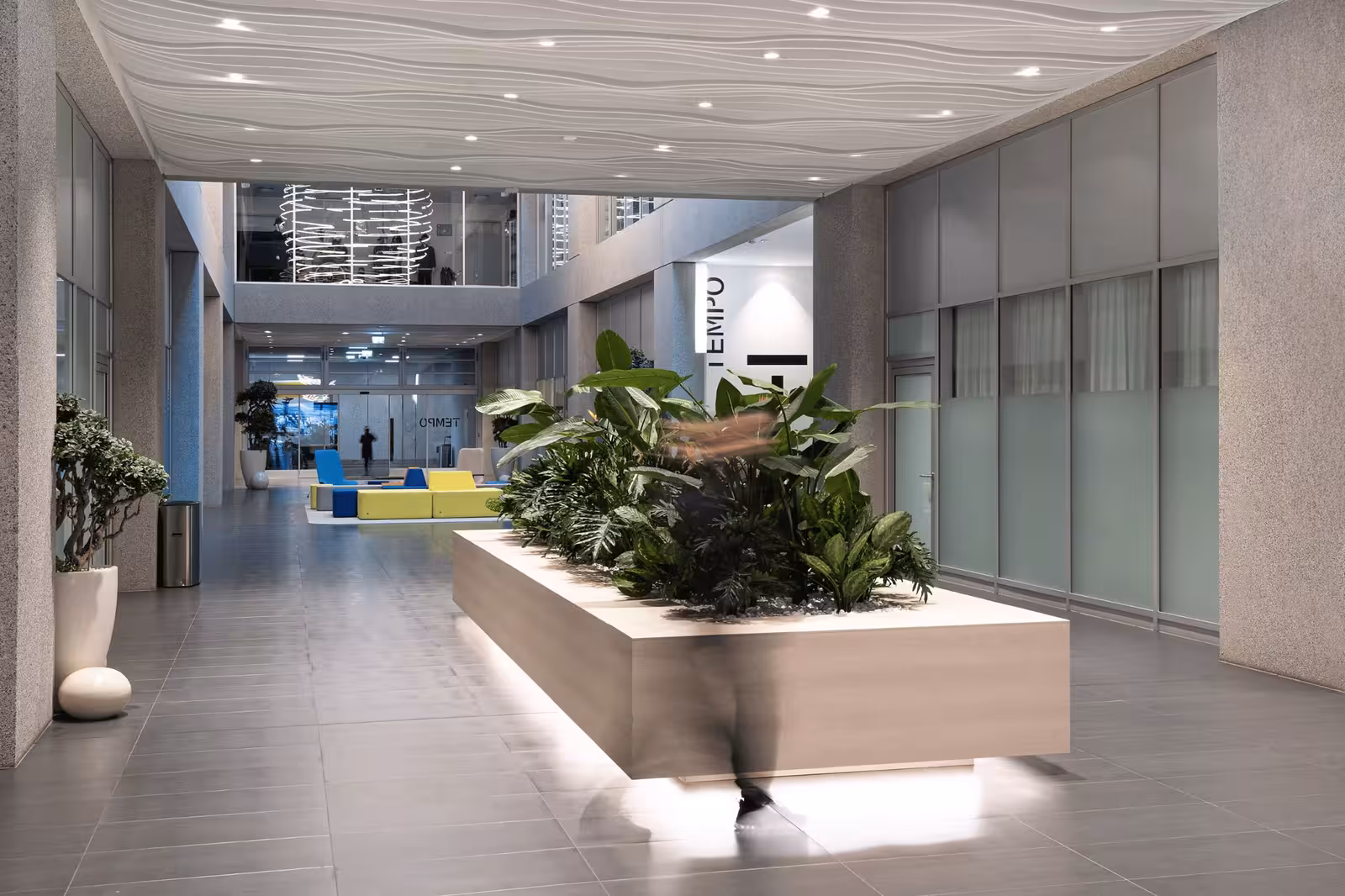 Projet Tempo Genève - éclairage architectural et identité lumineuse par GOGASI