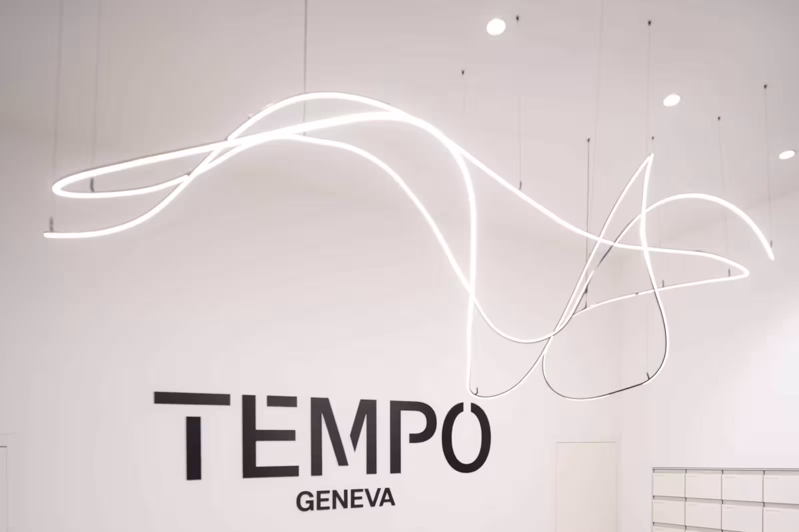 Projet Tempo Genève - éclairage architectural et identité lumineuse par GOGASI